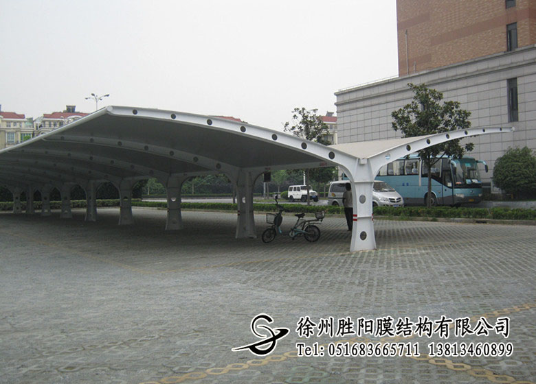 膜結構停車棚007